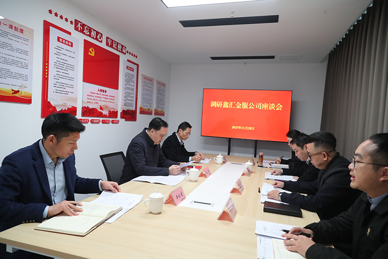 市國(guó)資委黨委書(shū)記、主任楊毅到鑫匯金服公司調(diào)研